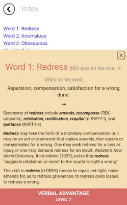 Verbal Advantage - Level 7 android App screenshot 0